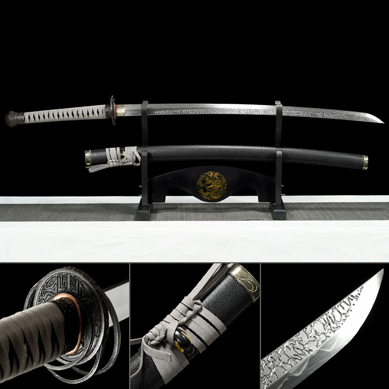 Elden Ring Moonveil Katana Épée de samouraï japonais faite à la main en acier T10 avec hamon