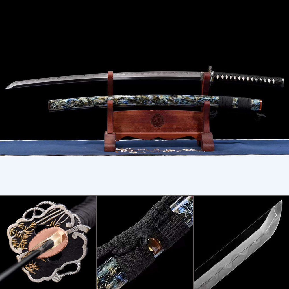 森羅万象 Katana Kobuse forge Damas&T10 Steel