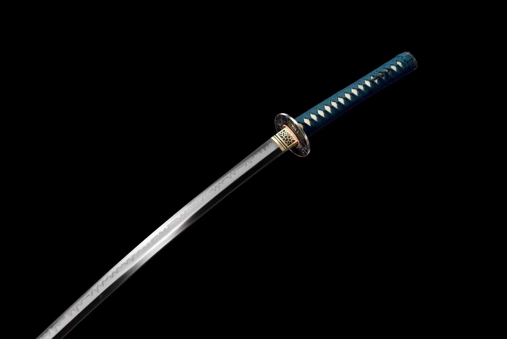 緑の光 Katana T10 Steel Hamon