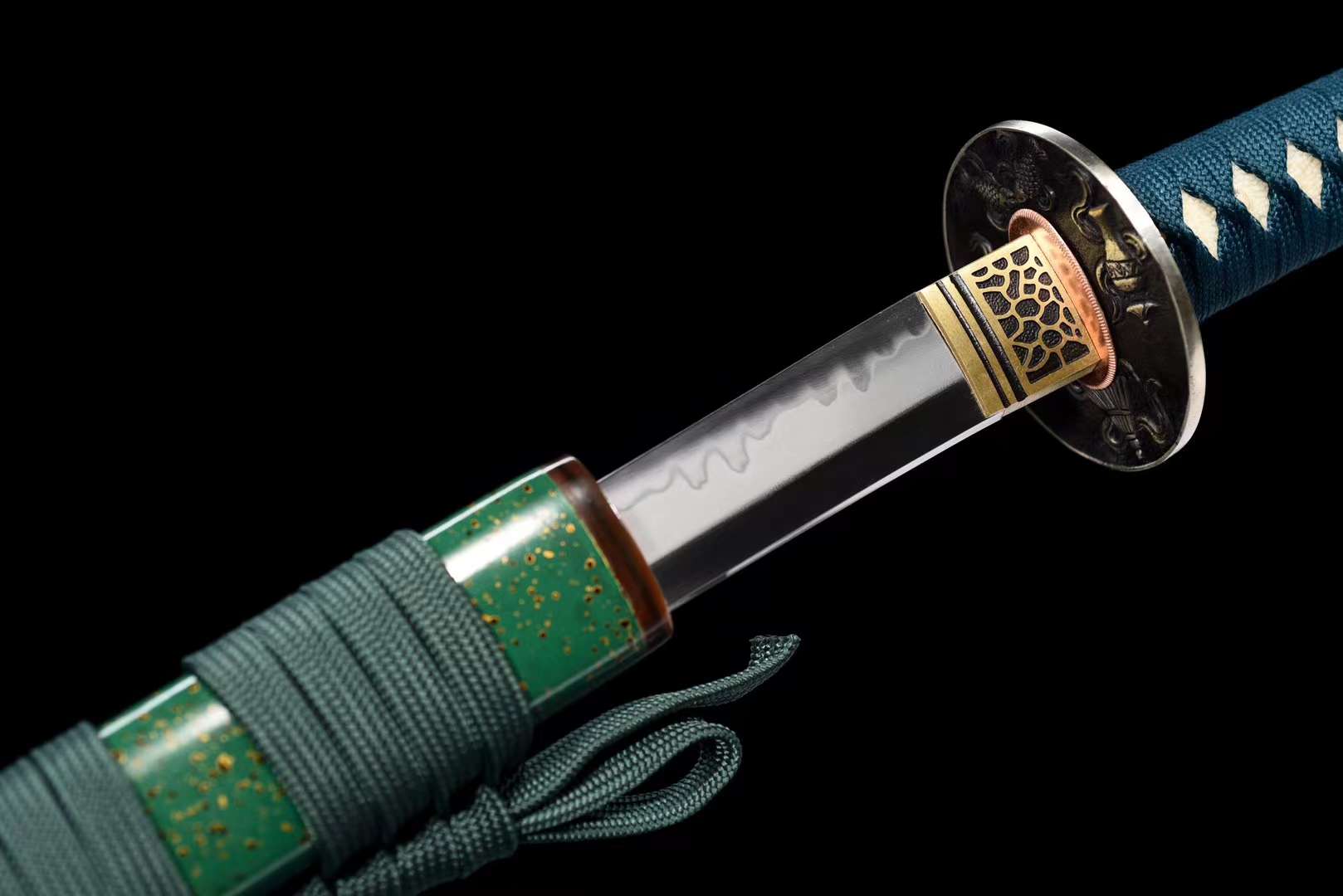 緑の光 Katana T10 Steel Hamon