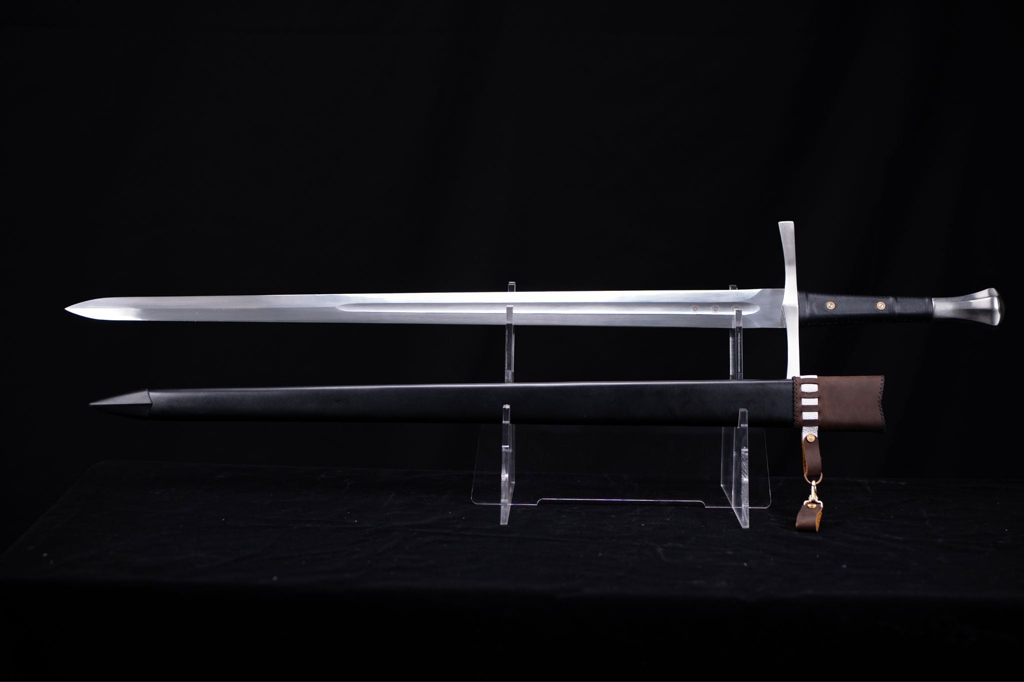 Ravenfang Longsword – 5160 Steel – 46.4 in – medieval sword