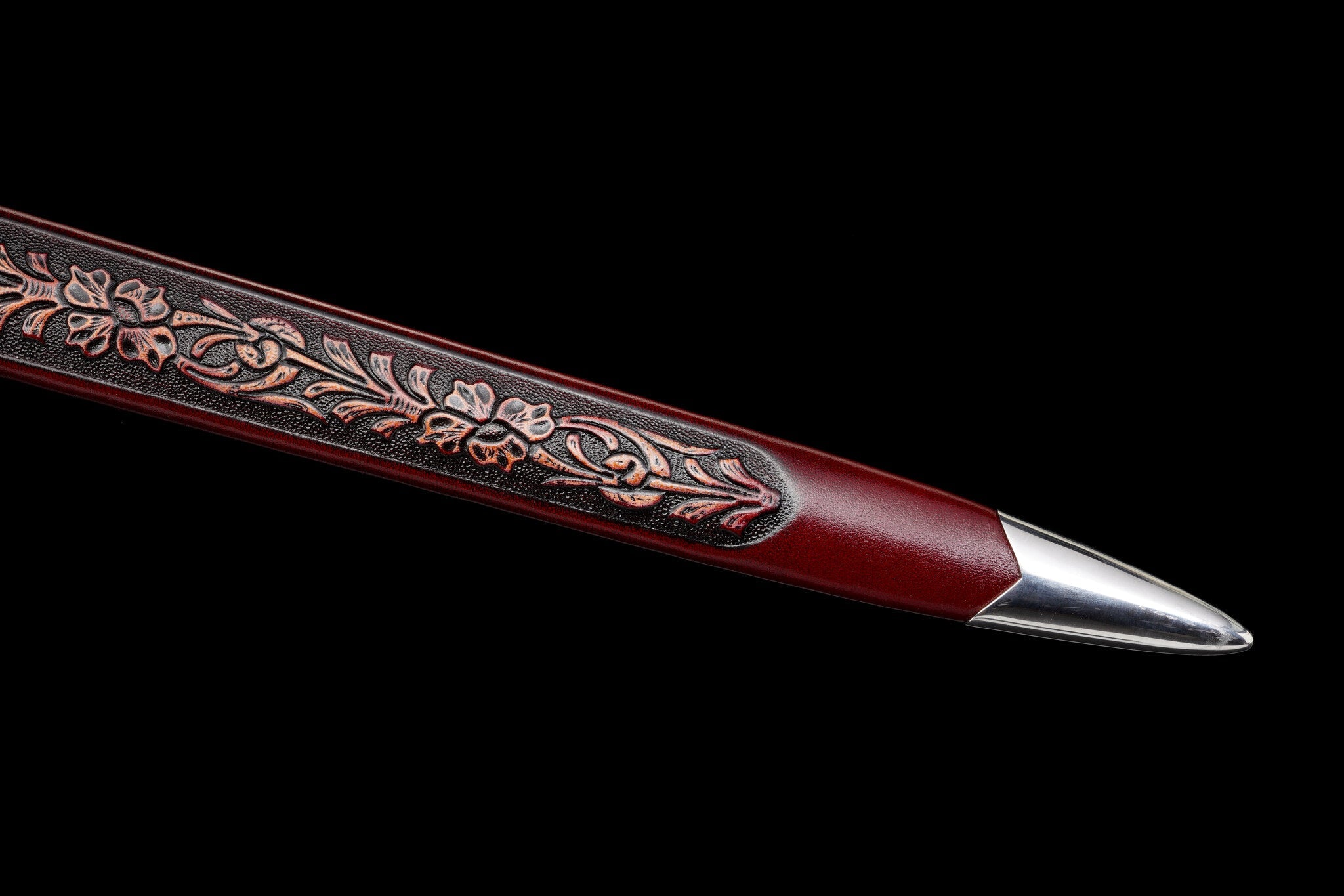 Crimson Lion Longsword – Damascus Steel – 49.6 in – detail 7