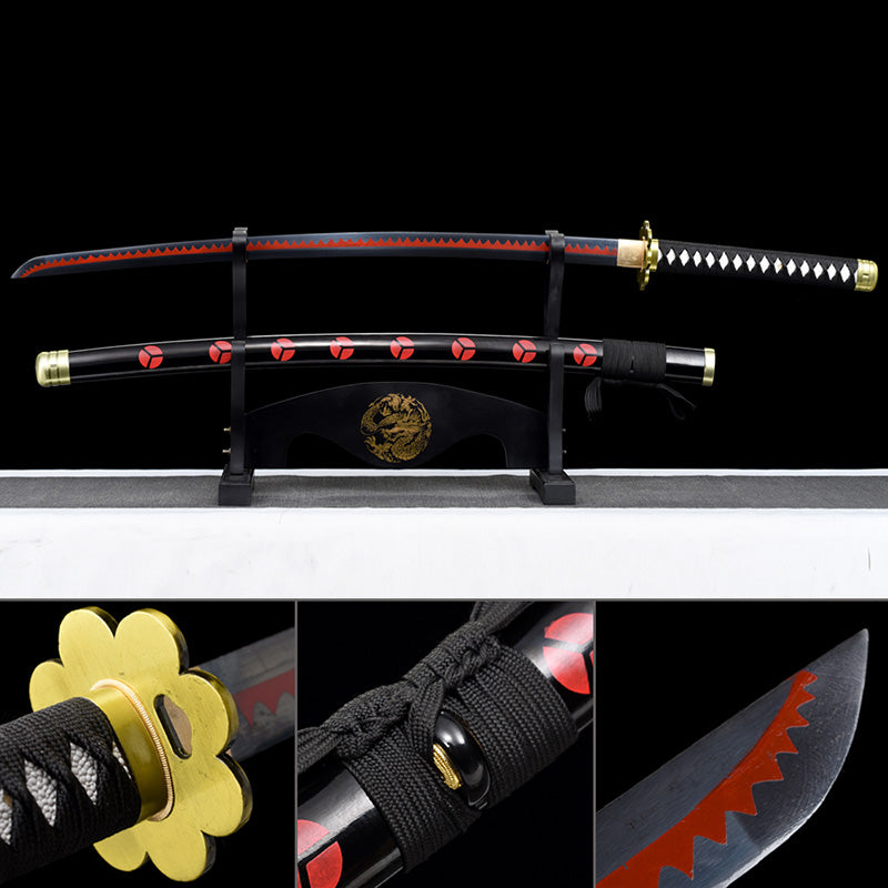 Une pièce Roronoa Zoro fait à la main japon katana samouraï épées épée pleine Tang