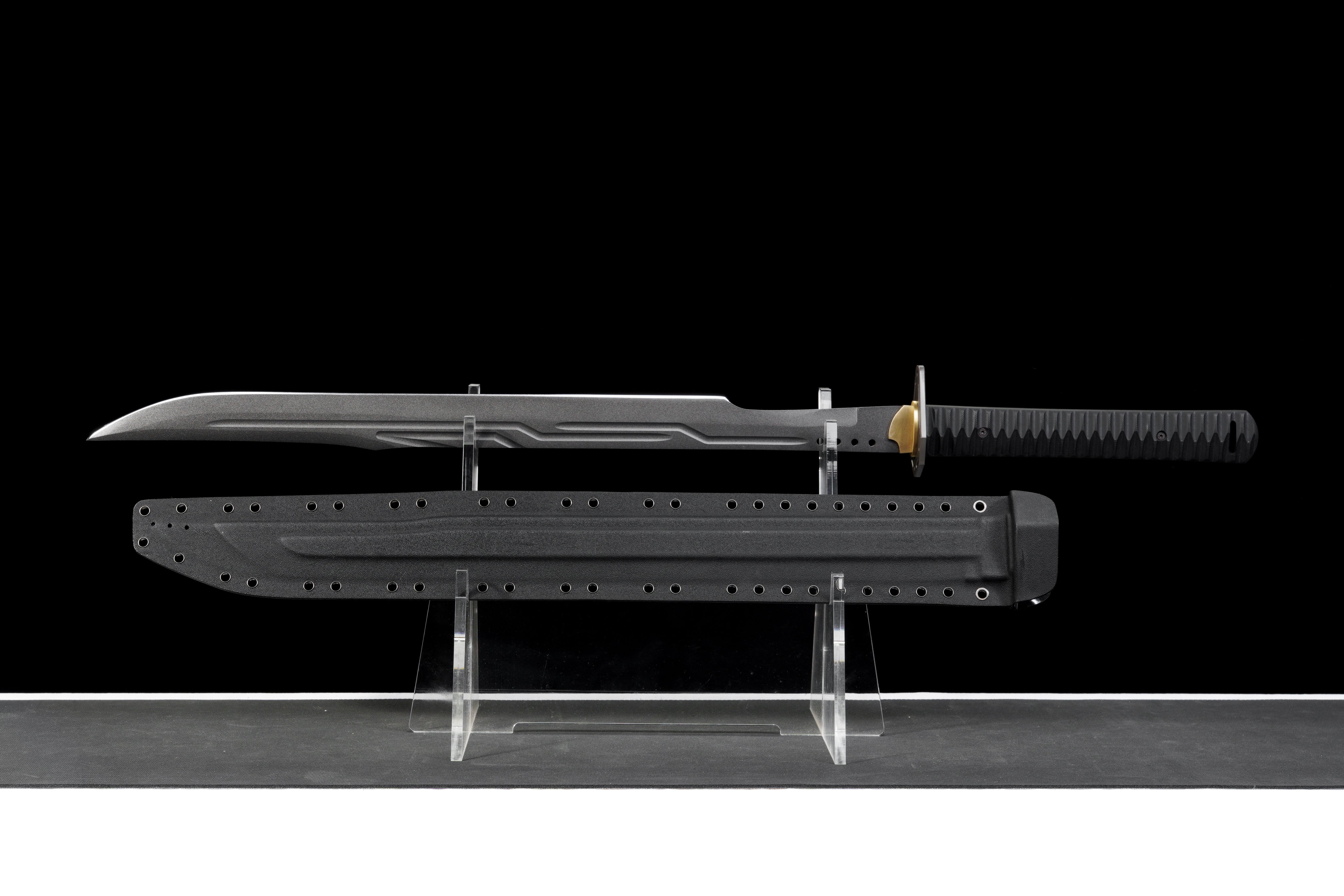 Titanium Ronin Tactical Katana – 60Si2CrVA Spring Steel - Ultra Shar – detail 3