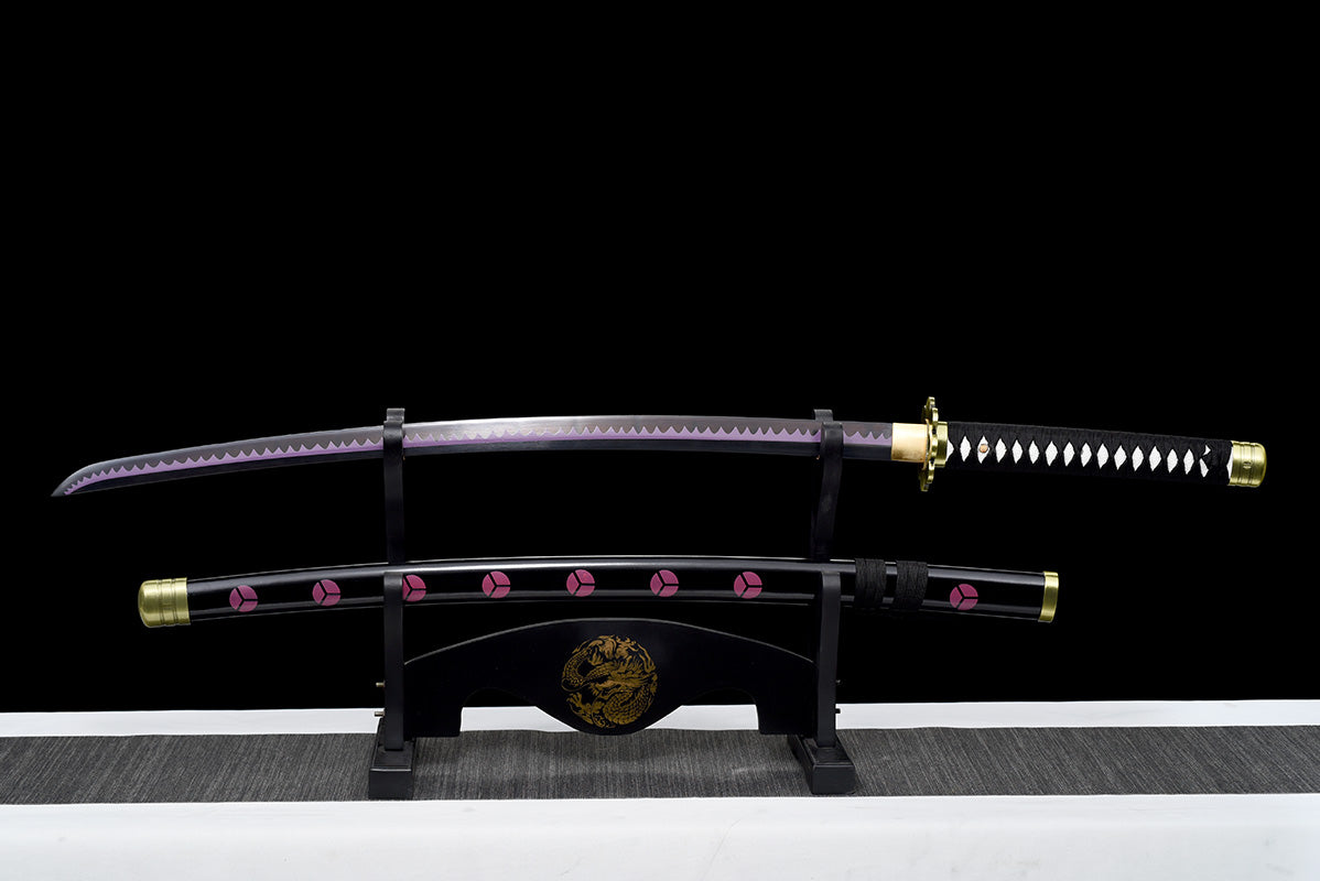 Une pièce Roronoa Zoro fait à la main japon katana samouraï épées épée pleine Tang
