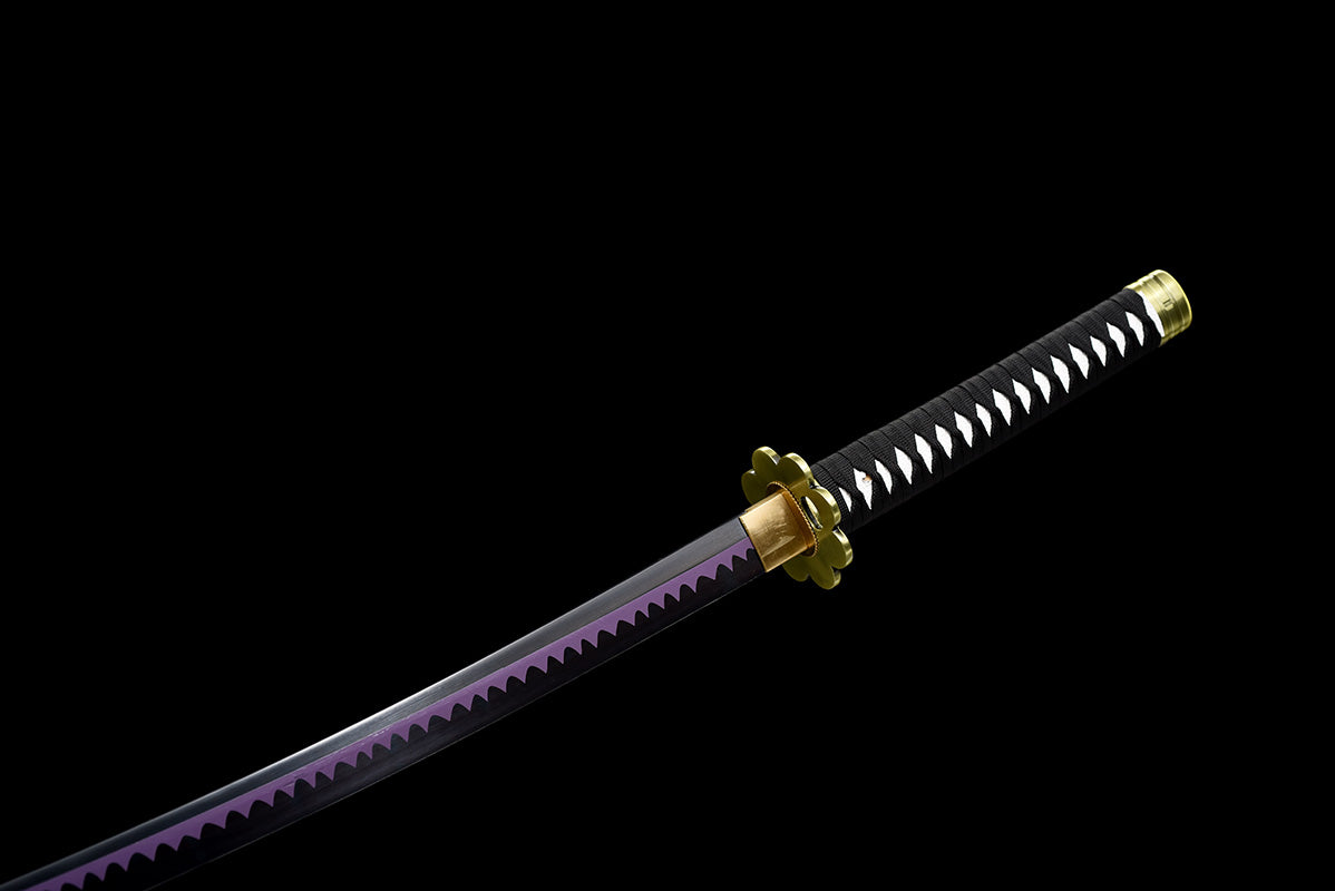 Une pièce Roronoa Zoro fait à la main japon katana samouraï épées épée pleine Tang