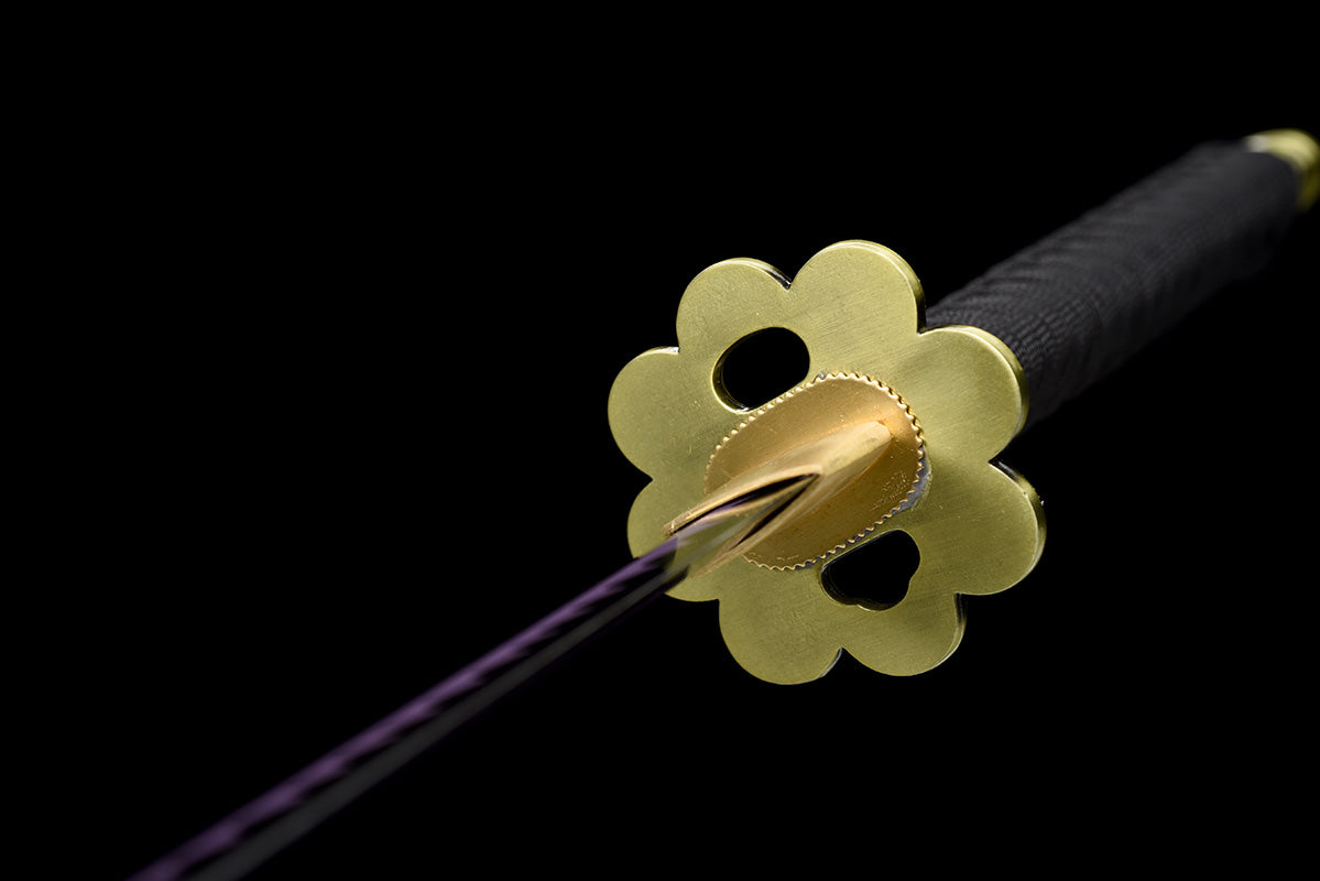 Une pièce Roronoa Zoro fait à la main japon katana samouraï épées épée pleine Tang