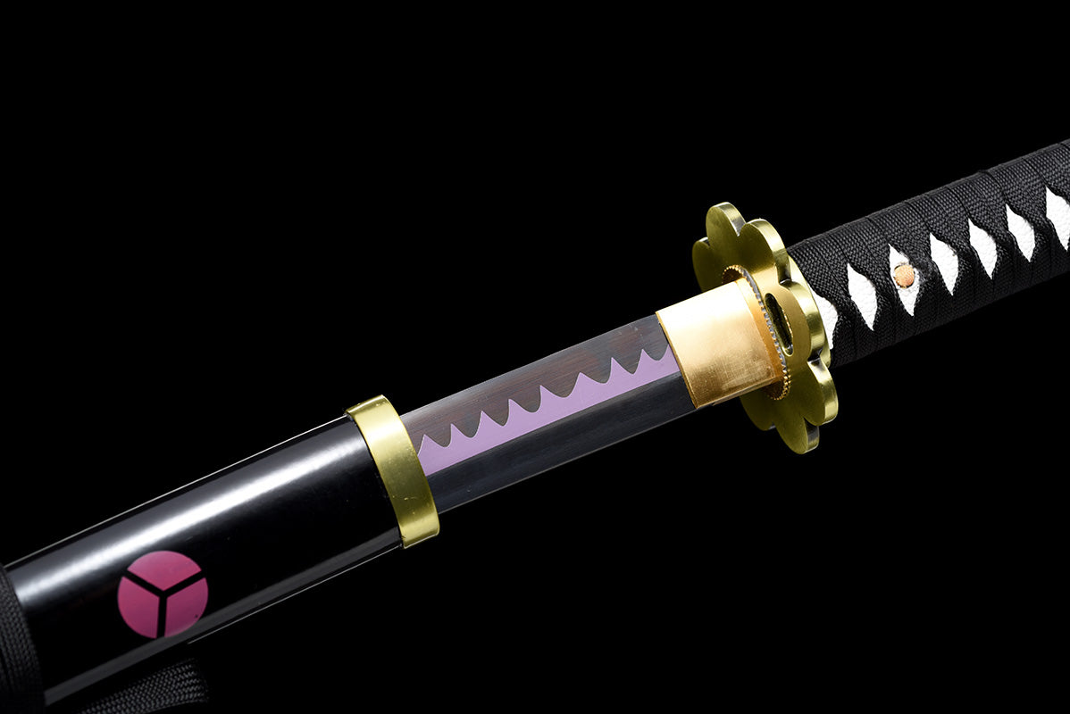 Une pièce Roronoa Zoro fait à la main japon katana samouraï épées épée pleine Tang