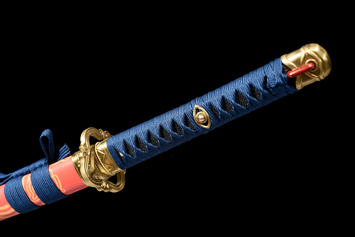 ZELDA Sword Handmade Japanese Samurai Sword T10 steel Hamon Sharpened