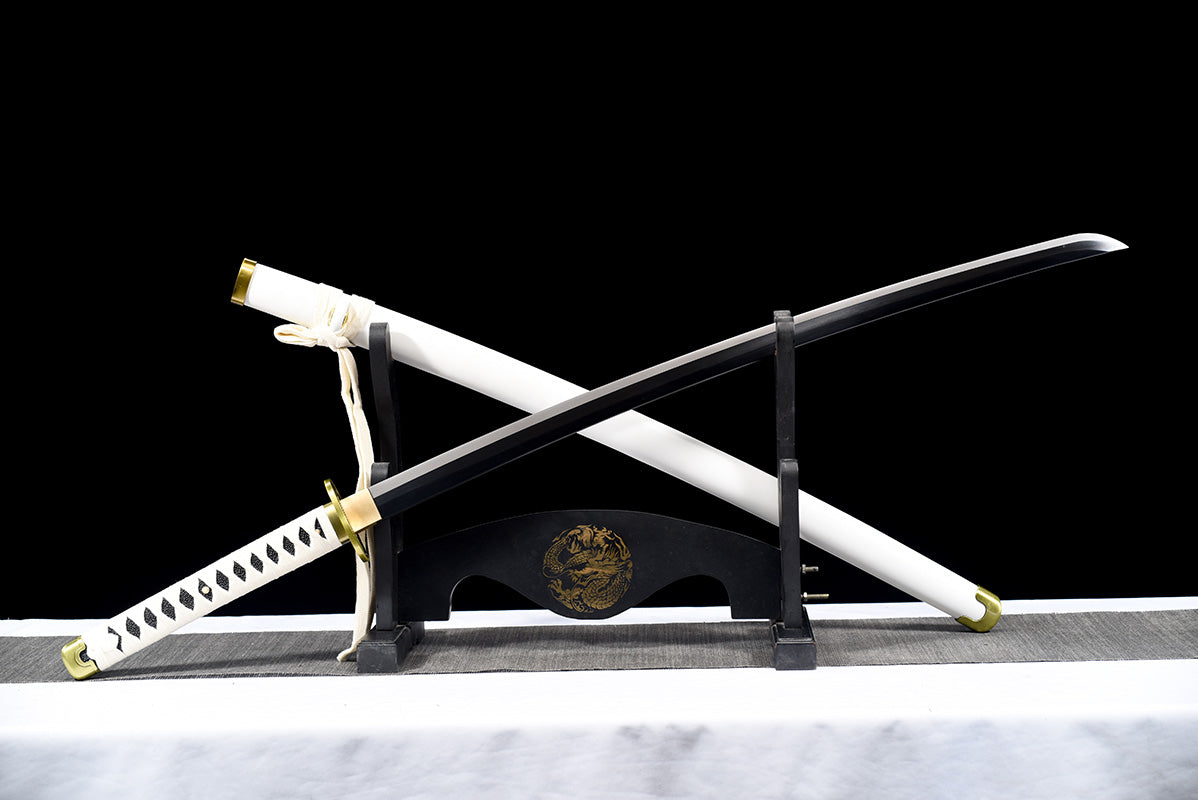 Épée de samouraï katana japonais faite à la main Roronoa Zoro d'une seule pièce