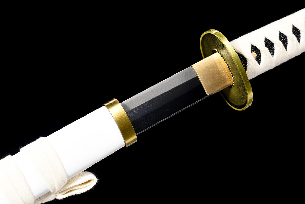 Épée de samouraï katana japonais faite à la main Roronoa Zoro d'une seule pièce