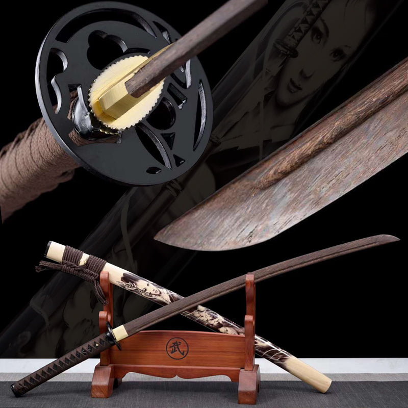 Katana en bois d’épée d’entraînement fait à la main