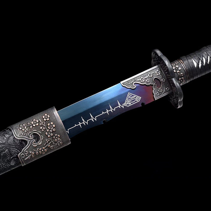 Épées chinoises faites à la main épées de la dynastie Tang épée réelle de haute qualité en acier à haute teneur en manganèse pleine Tang