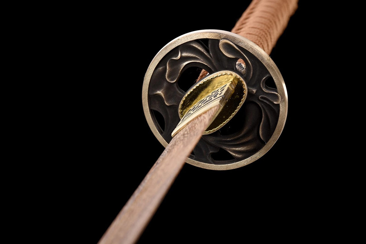 Épées japonaises faites à la main, pratique du samouraï Katana, épée en bois, fourreau blanc