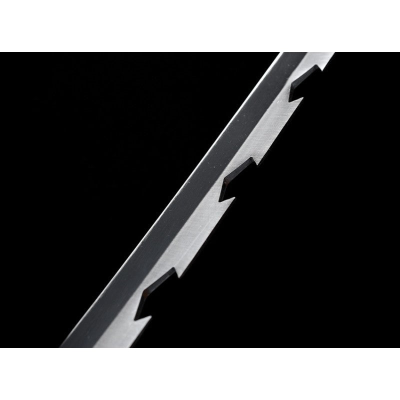 Épée de samouraï Katana faite à la main, Demon Slayer Inosuke, véritable épée d'anime