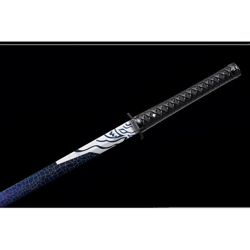 Épées de samouraï Katana faites à la main, véritable épée d'anime pleine soie aiguisée sept assassins