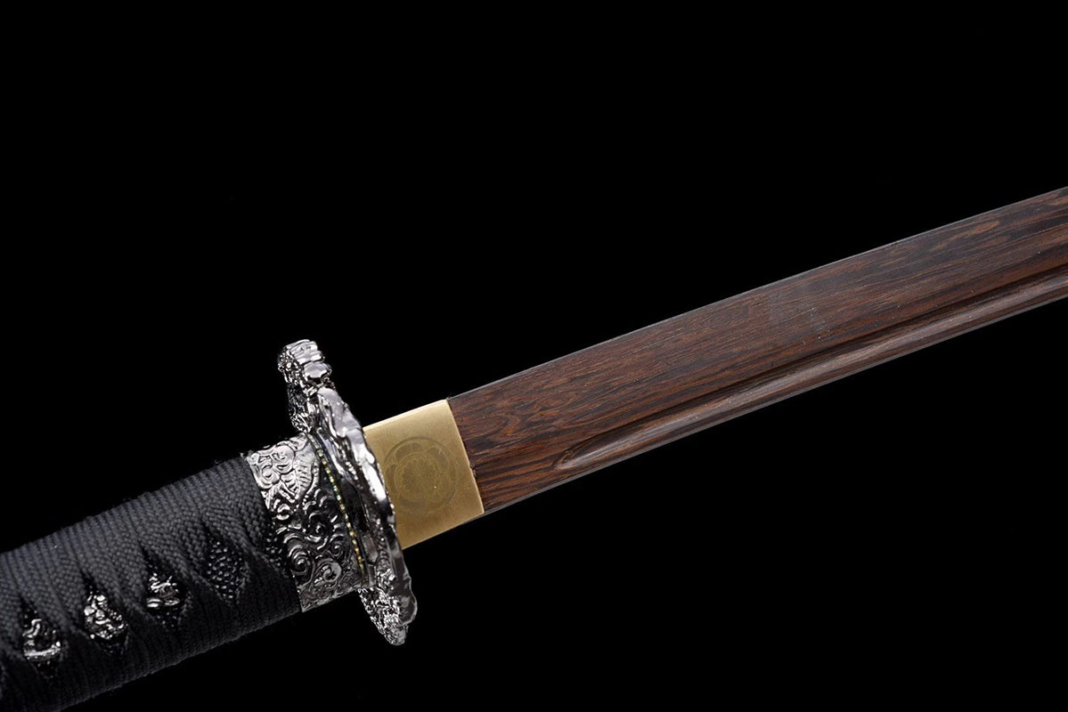 Épées japonaises faites à la main, pratique du samouraï Katana, épée en bois, fourreau blanc