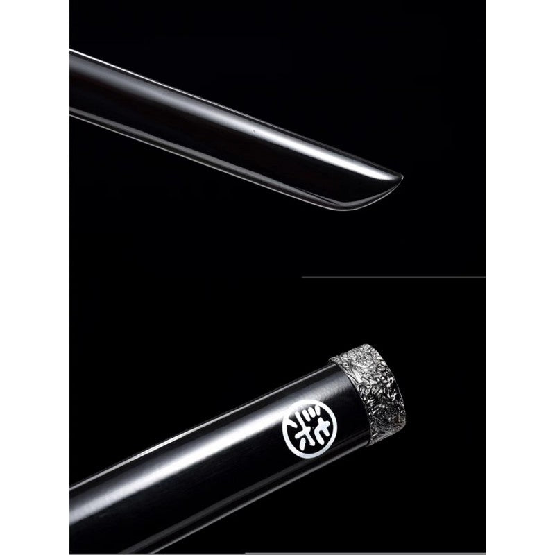Épées de samouraï Katana faites à la main, véritable épée d'anime pleine soie aiguisée sept assassins