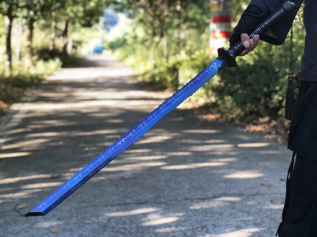 Épées chinoises faites à la main épées de la dynastie Tang épée réelle de haute qualité en acier à haute teneur en manganèse pleine Tang