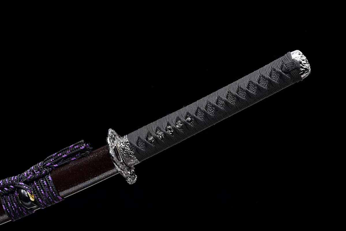 Épées japonaises faites à la main, pratique du samouraï Katana, épée en bois, fourreau blanc