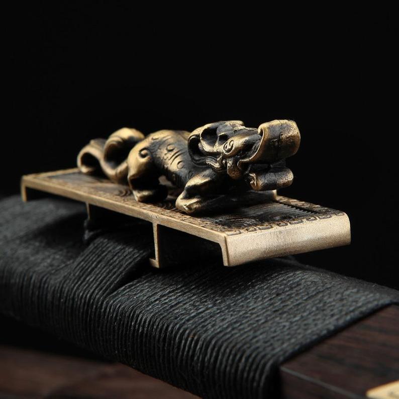 Black Dragon Real Han Sword Chinese Swords With Wood Scabbard