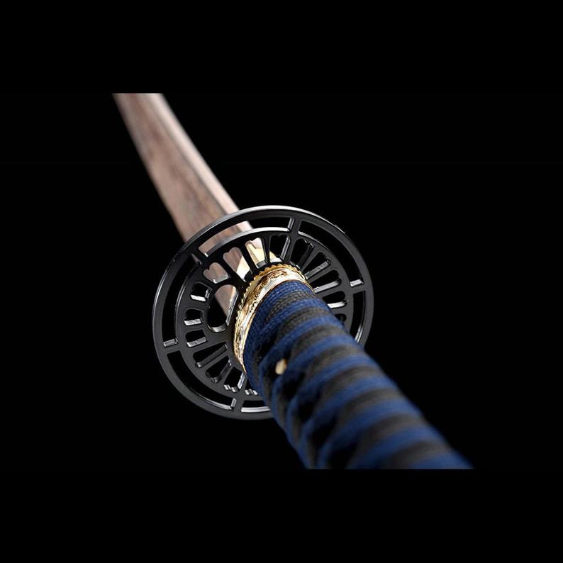 Épées de samouraï Katana japonaises faites à la main, épée en bois, fourreau noir de haute qualité