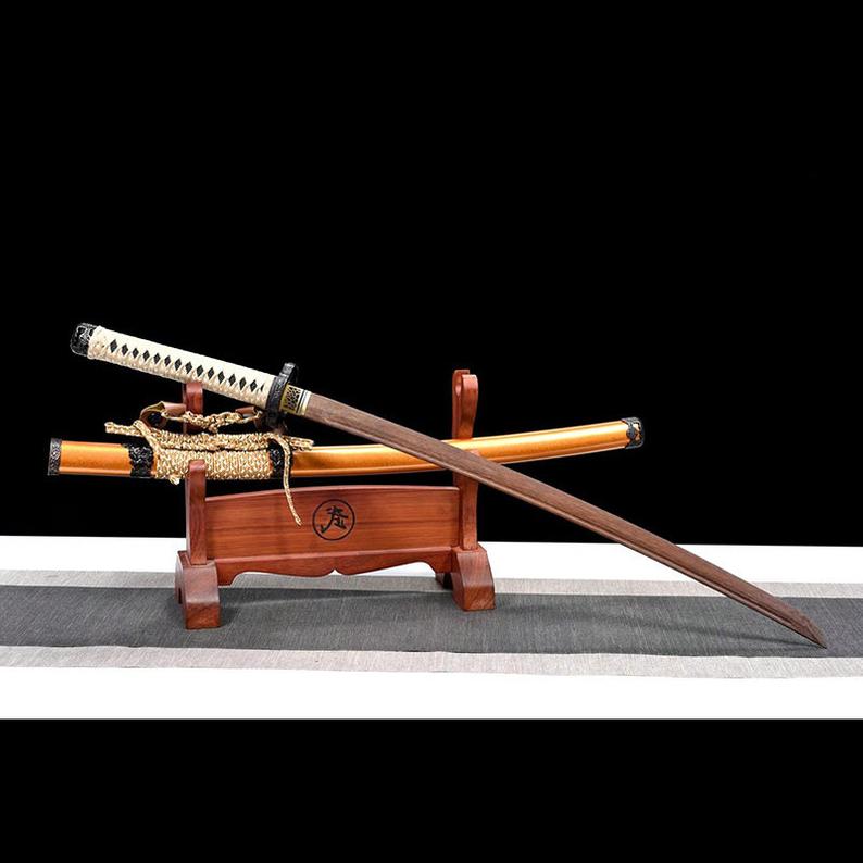 Handmade Japanese Katana Practice Samurai Swords Wooden Tachi Sword