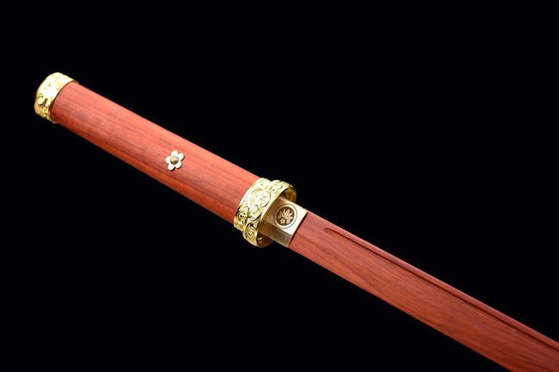 Handmade Japanese Wooden katana Samurai Swords High Quality Redwood Blade Training Sword