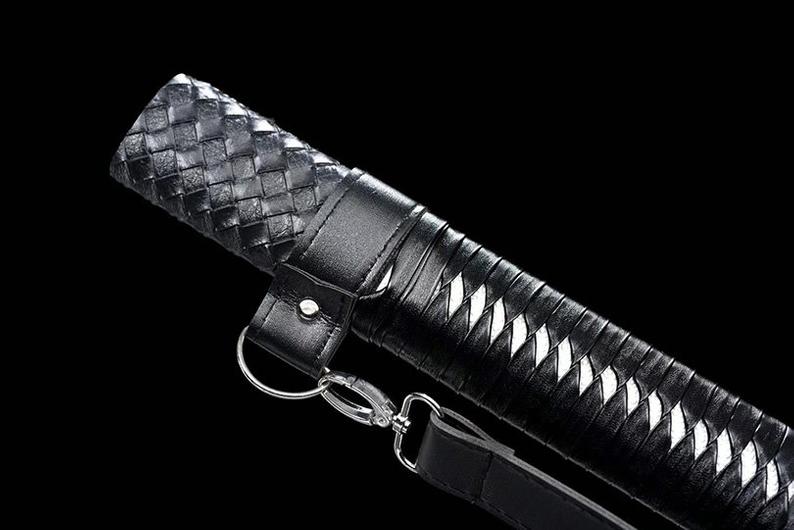 Handmade Chinese Swords Tang Dynasty Swords High Quality Real Sword High manganese steel Dao Full Tang Blue Blade Tiger