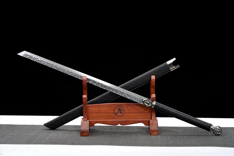 Handmade Japanese Ninjato Ninja katana Samurai Swords High Quality Sword Full Tang High manganese steel Magic Dragon