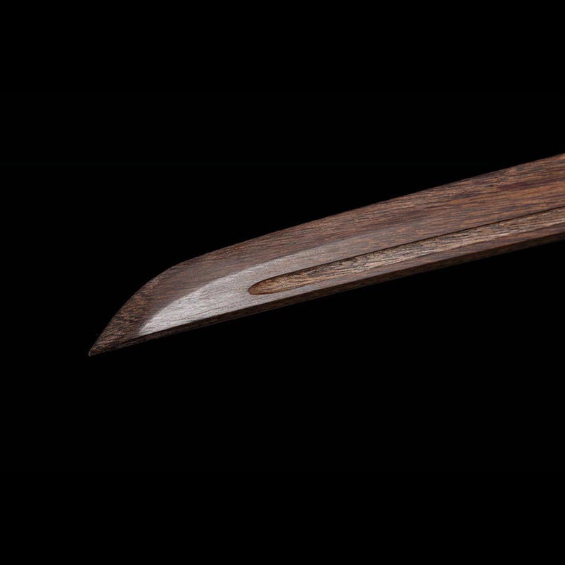 Épées de samouraï Katana japonaises faites à la main, épée en bois, fourreau noir de haute qualité