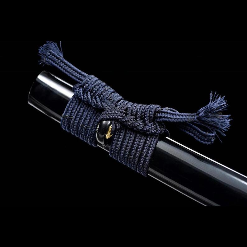 Épées de samouraï Katana japonaises faites à la main, épée en bois, fourreau noir de haute qualité