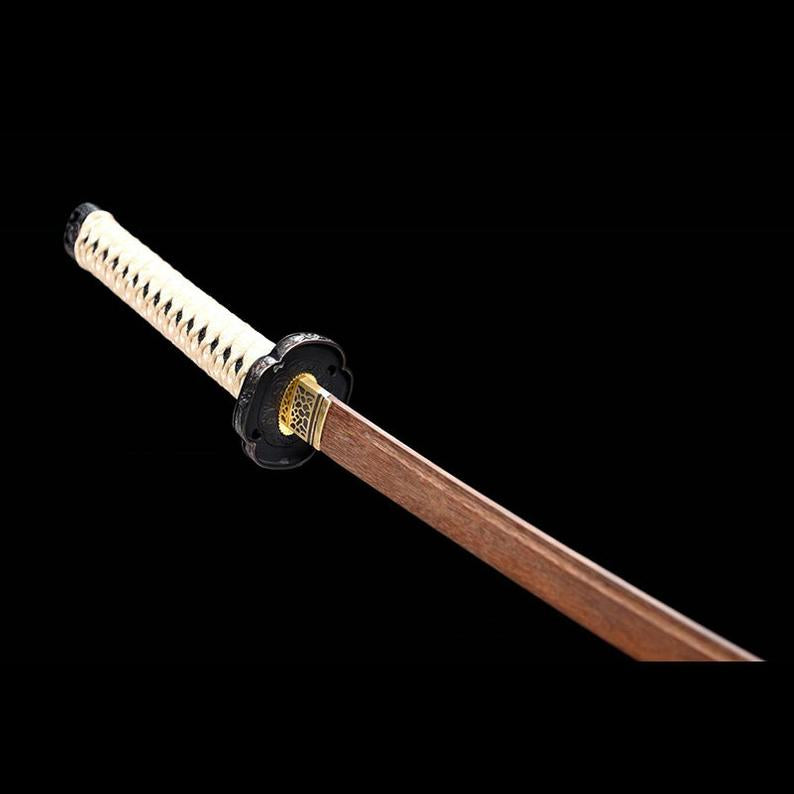 Handmade Japanese Katana Practice Samurai Swords Wooden Tachi Sword