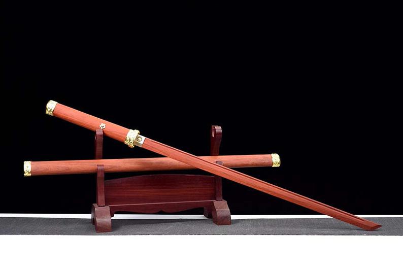 Handmade Japanese Wooden katana Samurai Swords High Quality Redwood Blade Training Sword