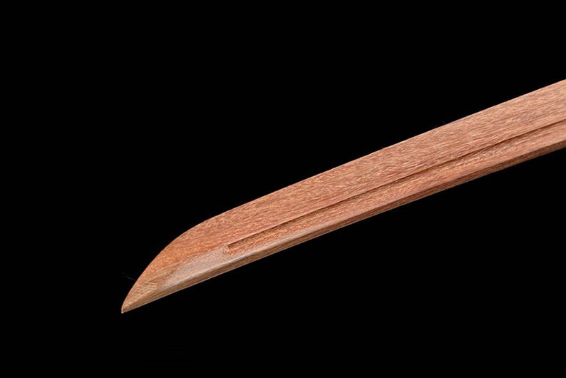 Épées de samouraï katana en bois japonais faites à la main épée d'entraînement à lame en palissandre de haute qualité fourreau vert