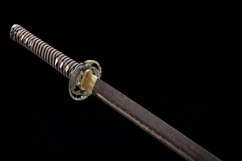 Épées de samouraï katana en bois japonais faites à la main épée d'entraînement de lame en palissandre Ninjato de haute qualité
