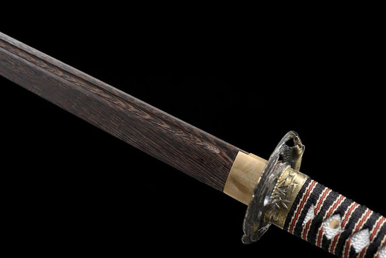 Épées de samouraï katana en bois japonais faites à la main épée d'entraînement de lame en palissandre Ninjato de haute qualité
