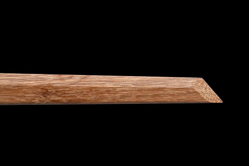 Épées de samouraï katana en bois japonais faites à la main, lame d'entraînement en bois de rose Ninjato de haute qualité, fourreau blanc