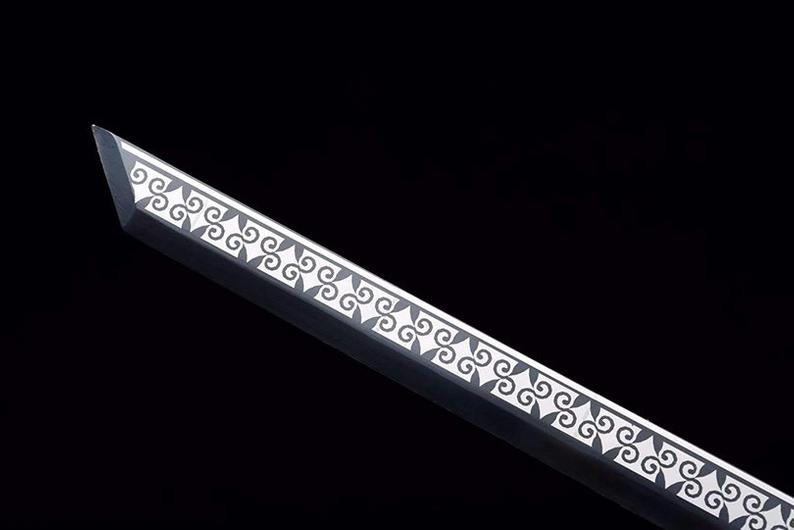 Handmade Chinese Swords Tang Dynasty Swords High Quality Real Sword High manganese steel Dao Full Tang Dragon