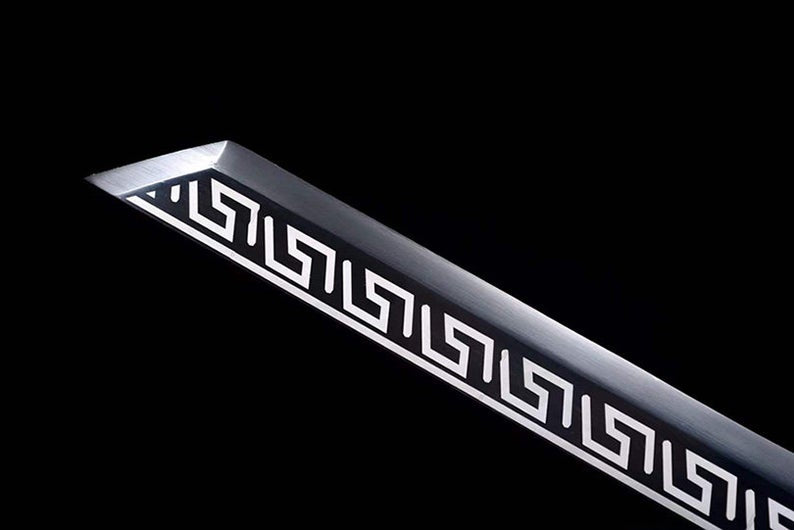 Épées chinoises faites à la main de la dynastie Tang, véritable épée de haute qualité en acier à haute teneur en manganèse Dao Full Tang