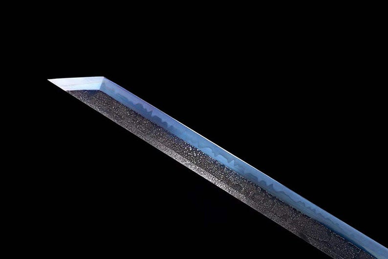 Handmade Chinese Swords Tang Dynasty Swords High Quality Real Sword High manganese steel Dao Full Tang Blue Blade