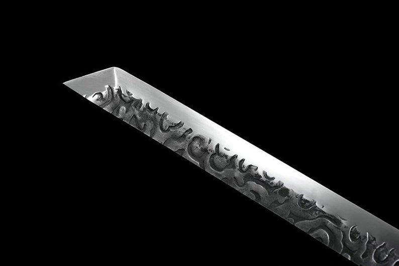 Handmade Japanese Ninjato Ninja katana Samurai Swords High Quality Sword Full Tang High manganese steel Magic Dragon