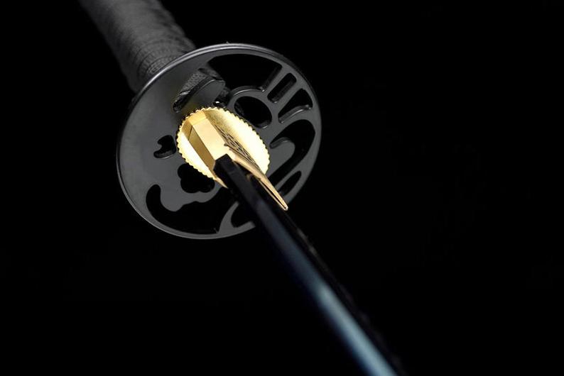 Handmade Japanese katana Samurai Swords High Quality Sword High-Manganese Steel Full Tang Blue Blade