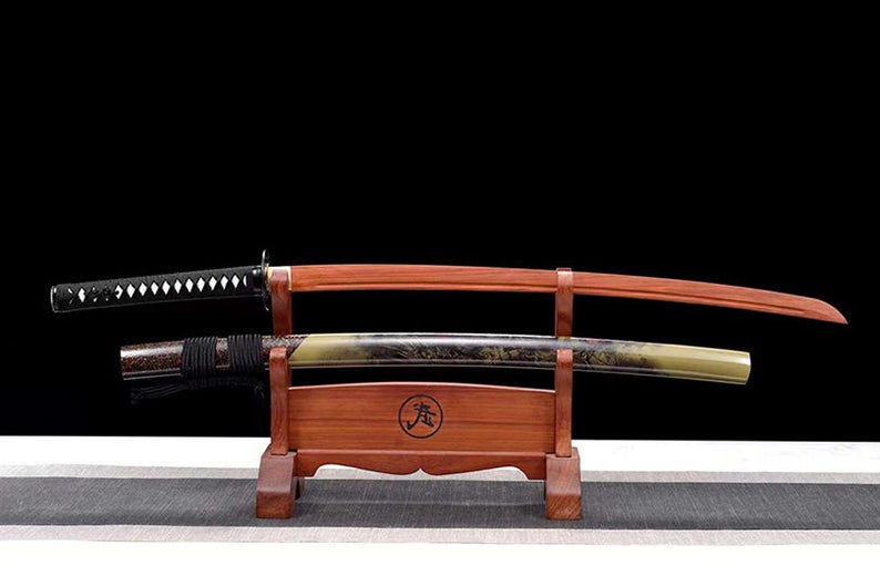 Handmade Japanese Wooden katana Samurai Swords High Quality Redwood Blade Training Sword