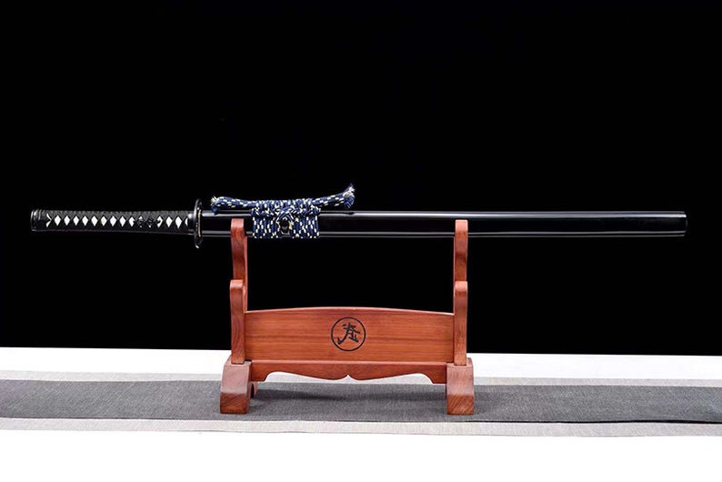 Handmade Japanese Ninjato Ninja katana Samurai Swords High Quality Sword Full Tang Blue Blade