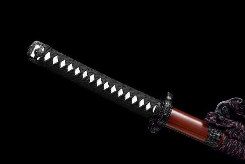 Épées de samouraï katana en bois japonais faites à la main Tachi épée d'entraînement de lame en palissandre de haute qualité