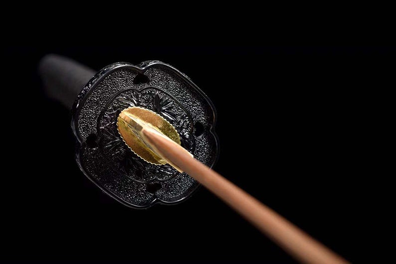 Épées de samouraï katana en bois japonais faites à la main Tachi épée d'entraînement de lame en palissandre de haute qualité