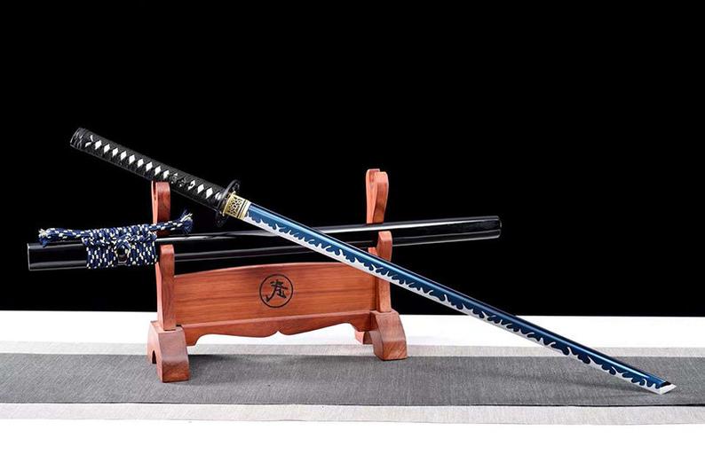 Handmade Japanese Ninjato Ninja katana Samurai Swords High Quality Sword Full Tang Blue Blade
