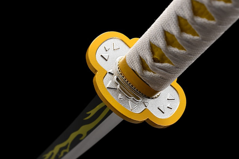 Handgefertigtes Katana-Samurai-Schwert, echte japanische Anime-Schwerter, geschärfte weiße Scheide aus Kohlenstoffstahl