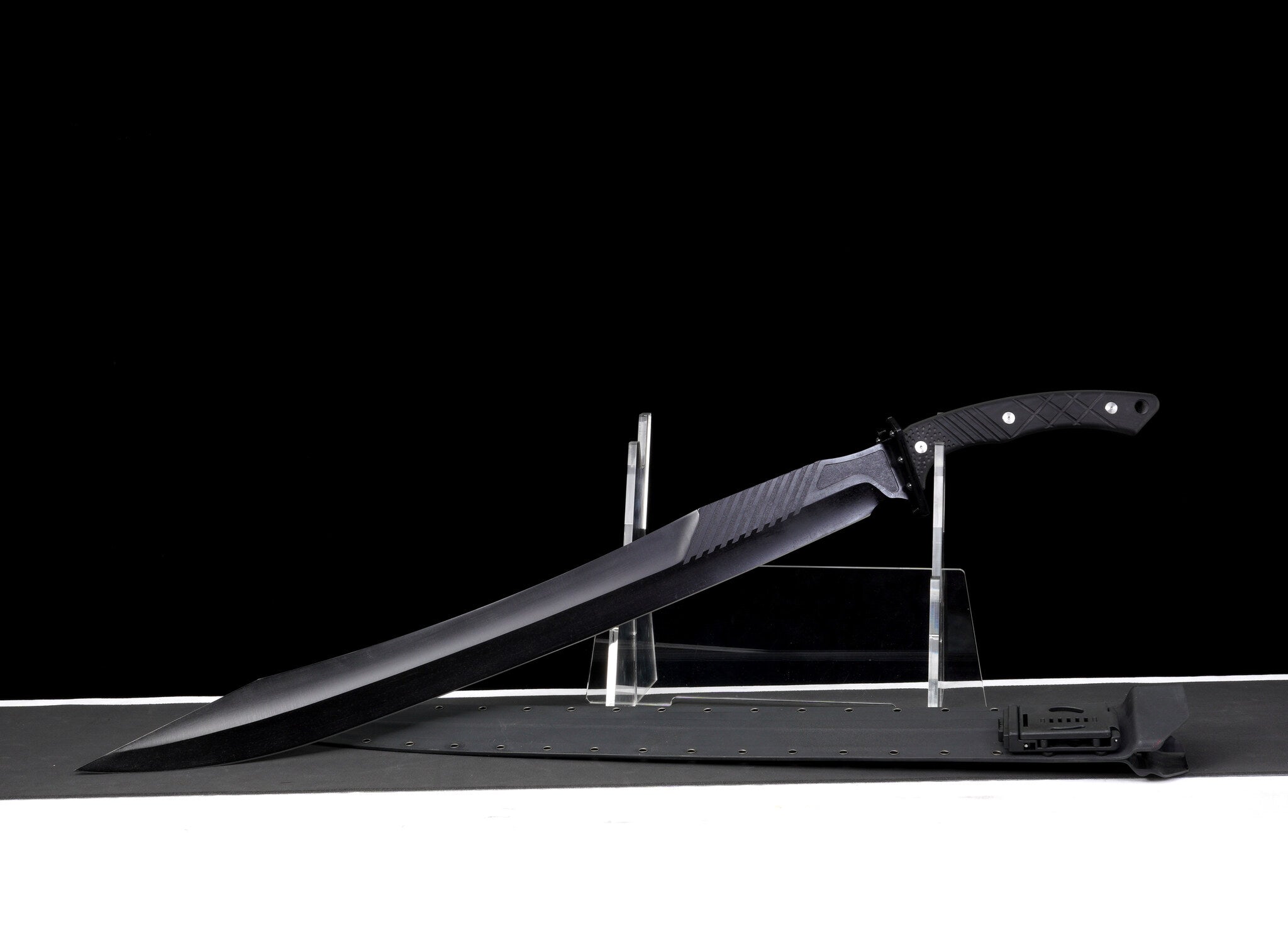 Black Leviathan 80CrV2 High Carbon Steel Tactical Sword – detail 4